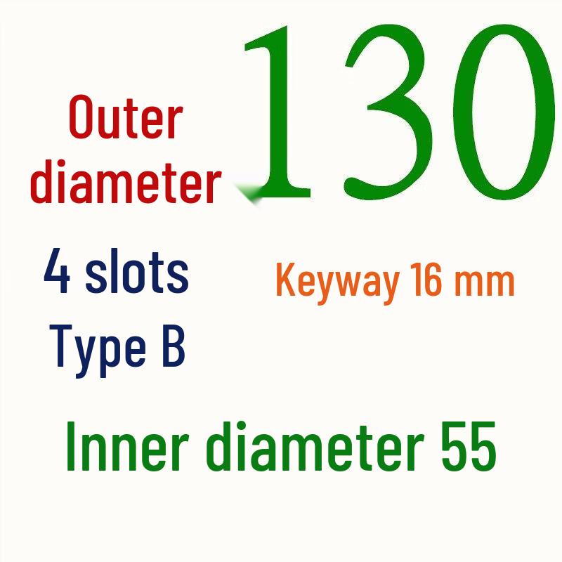 4-Groove B-Type Cast Iron V-Belt Pulley 130mm OD, 55mm Bore, 16mm Keyway
4-Groove B-Type Cast Iron V-Belt Pulley 130mm OD, 55mm Bore, 16mm Keyway