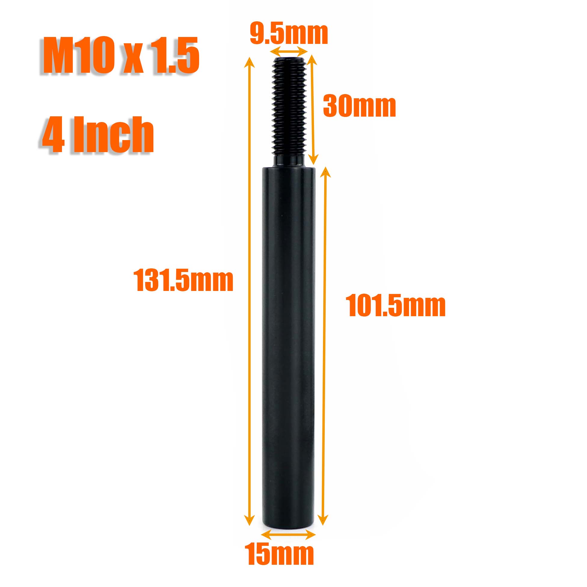 M10X1.5 M10X1.25 M12X1.25 Car Gear Shift Knob Extender Extension Lever 2 3 3.5 4 Black Universal
M10X1.5 M10X1.25 M12X1.25 Car Gear Shift Knob Extender Extension Lever 2 3 3.5 4 Black Universal