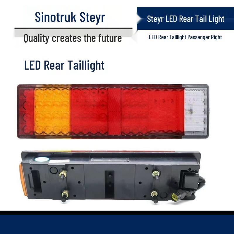 LED Rear Tail Light for JINWANG HAOWO T5G/HAOHAN, Waterproof Brake Light for New Steyr D7B/M5G Standard
LED Rear Tail Light for JINWANG HAOWO T5G/HAOHAN, Waterproof Brake Light for New Steyr D7B/M5G Standard