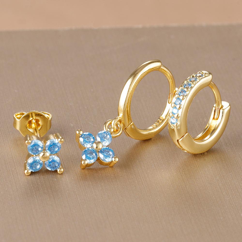 3PCS Korean Stainless Steel Sparkling Zircon Hoop Earrings Set For Women Geometric Cartilage Piercing Earring Fashion Jewelry
3PCS Korean Stainless Steel Sparkling Zircon Hoop Earrings Set For Women Geometric Cartilage Piercing Earring Fashion Jewelry