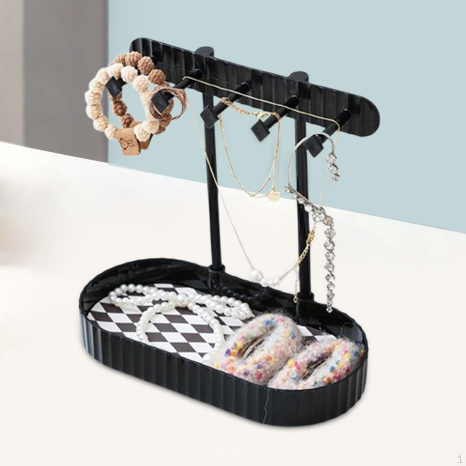 Подставка для ювелирных изделий, подвесной органайзер, декоративная стойка, лоток для хранения колец чёрный
Подставка для ювелирных изделий, подвесной органайзер, декоративная стойка, лоток для хранения колец чёрный