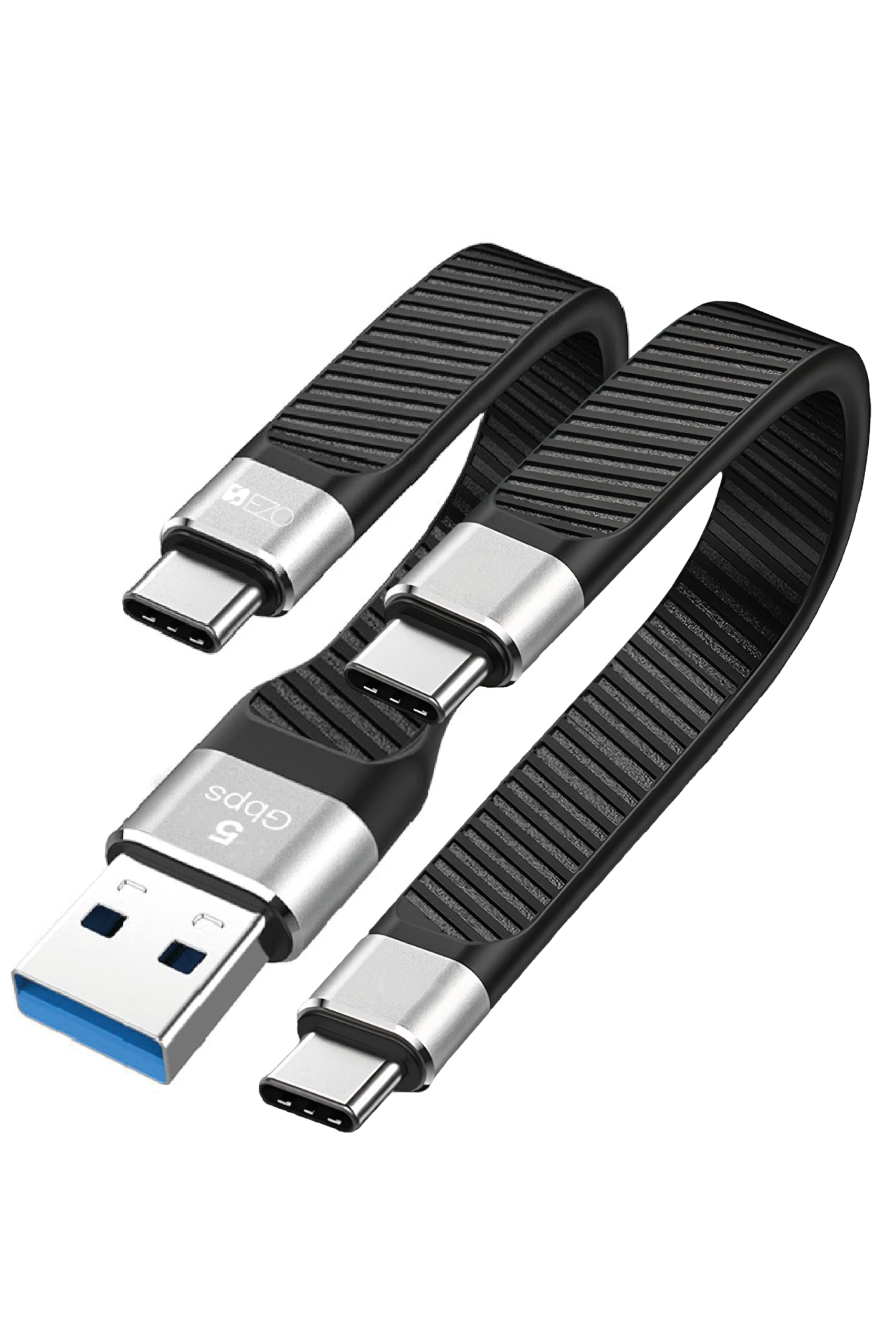 Гибкий кабель Type C - Type C и Type C - Type A, быстрая передача данных, совместимый с Thunderbolt, и Type Ezo® 2 шт. Кабели USB-C - USB-C/USB-C - USB-A,
Гибкий кабель Type C - Type C и Type C - Type A, быстрая передача данных, совместимый с Thunderbolt, и Type Ezo® 2 шт. Кабели USB-C - USB-C/USB-C - USB-A,