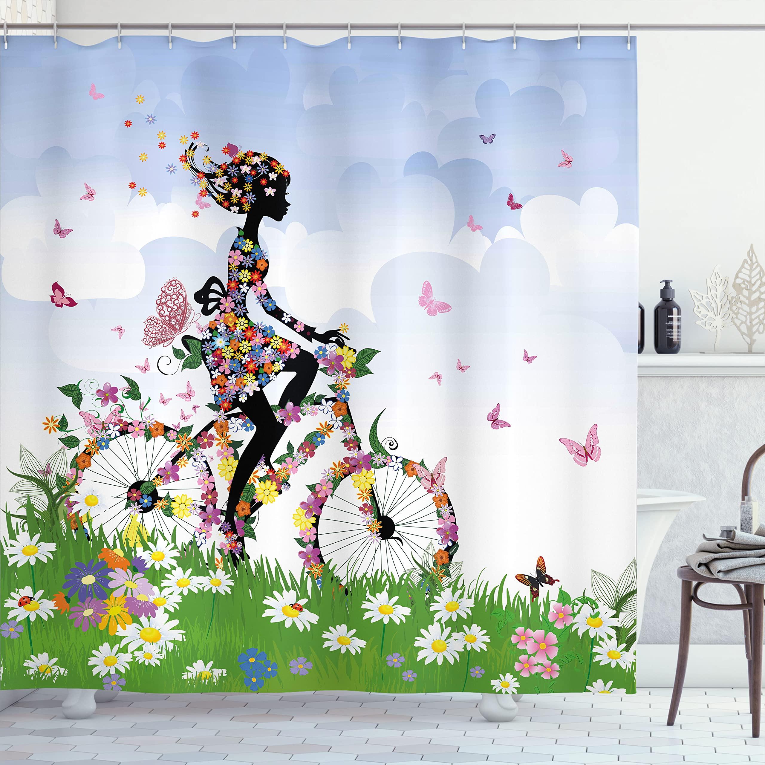 Butterfly Shower Curtain Floral Butterflies Shower Curtains for Bathroom Waterproof Polyester Fabric Bath Curtain with Hooks W90xH180cm(35x70 in)
Butterfly Shower Curtain Floral Butterflies Shower Curtains for Bathroom Waterproof Polyester Fabric Bath Curtain with Hooks W90xH180cm(35x70 in)