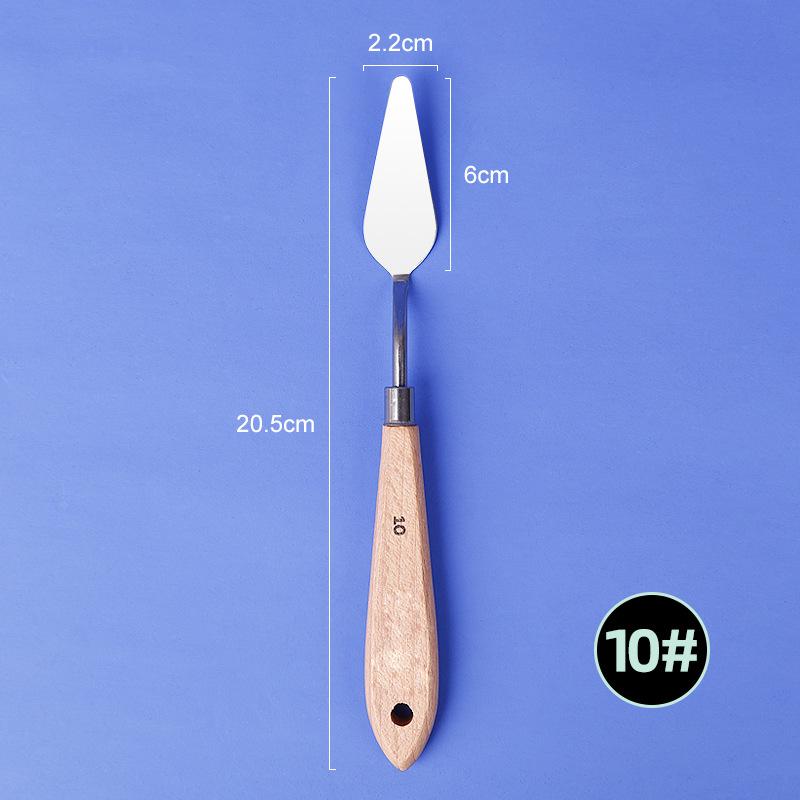 Beech Handle Large Palette Knife for Gouache, Acrylic, and Oil Painting
Beech Handle Large Palette Knife for Gouache, Acrylic, and Oil Painting