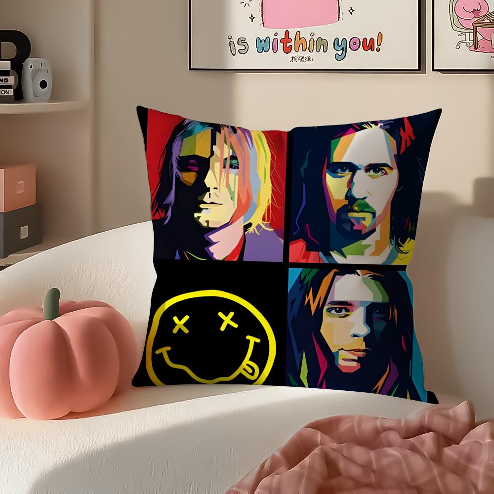 Grunge Raw Iconic Rock Band NNirvana Cushion Cover Pillowcase Short Plush Invisible zipper Room Sofa Cushion Cover 30x30cm
Grunge Raw Iconic Rock Band NNirvana Cushion Cover Pillowcase Short Plush Invisible zipper Room Sofa Cushion Cover 30x30cm