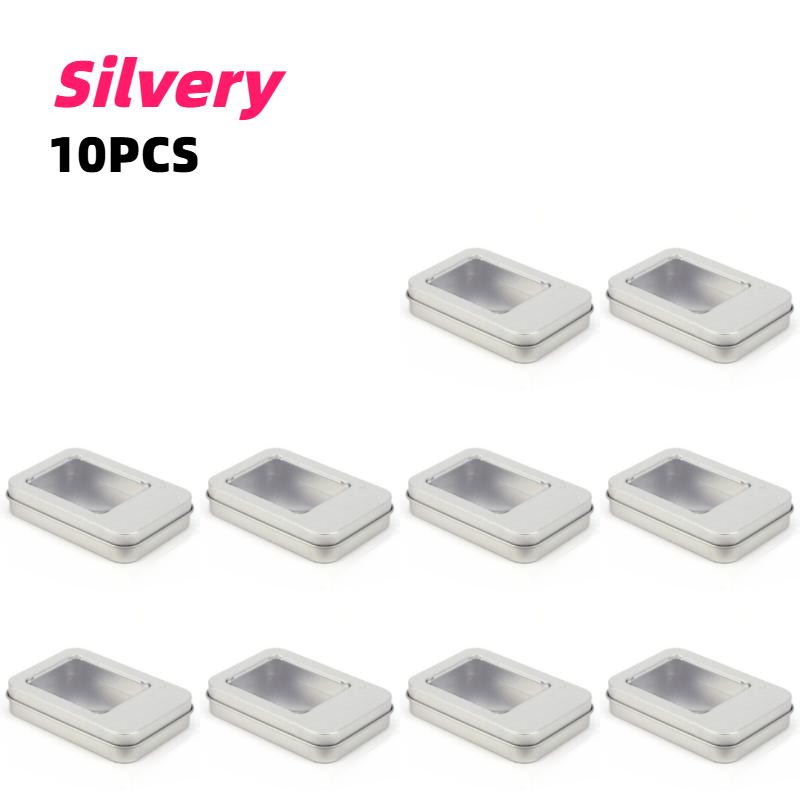 10/20/30/40 Iron Containers with Covers Storage Boxes Small Portable Rectangular Containers Empty Tin Boxes with Half Clear Lids
10/20/30/40 Iron Containers with Covers Storage Boxes Small Portable Rectangular Containers Empty Tin Boxes with Half Clear Lids