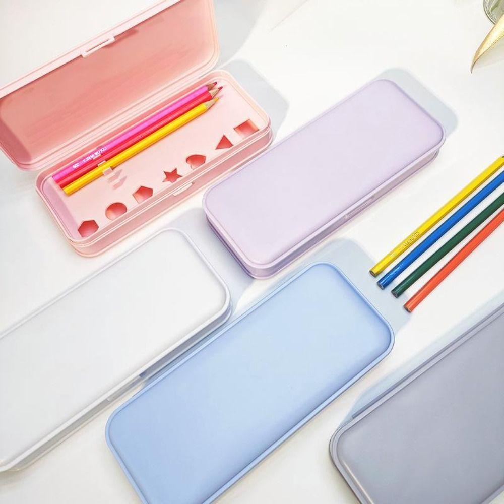 DIY Design Pen Box Double-layer Stationery Organizer Simple Stationery Storage Box School Office
DIY Design Pen Box Double-layer Stationery Organizer Simple Stationery Storage Box School Office