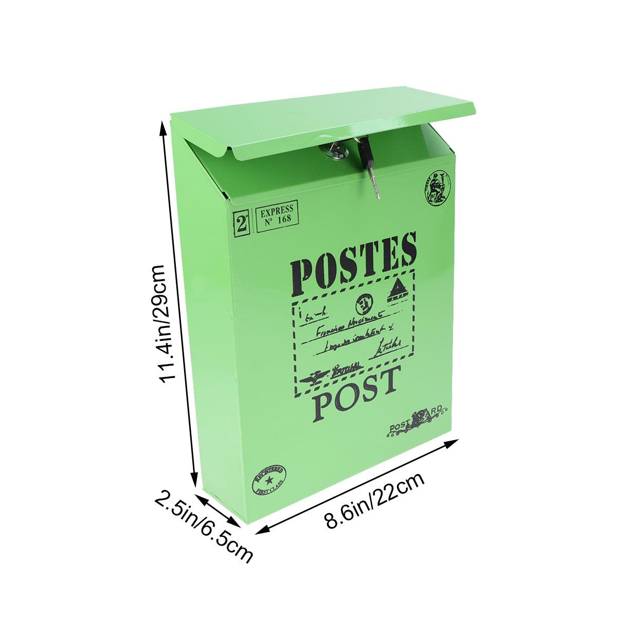 1 Piece Green Iron Post Box Exquisite Wall Mounted Mailbox for Residential Decorative and Functional Use Post Box зелений
1 Piece Green Iron Post Box Exquisite Wall Mounted Mailbox for Residential Decorative and Functional Use Post Box зелений