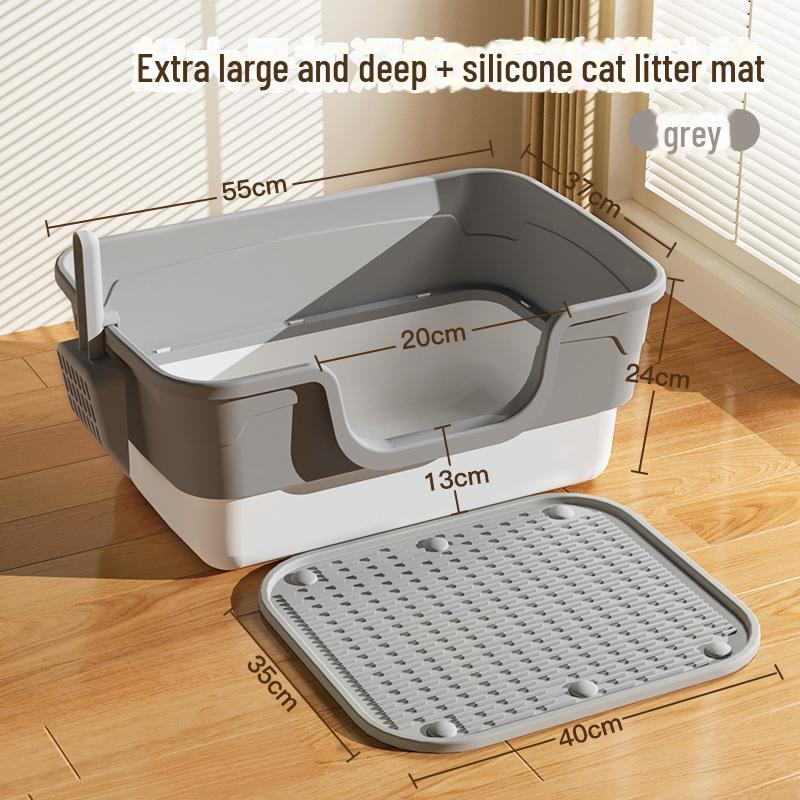 Дуже великий водонепроникний напівзакритий котячий лоток із високими стінками 55CM
Дуже великий водонепроникний напівзакритий котячий лоток із високими стінками 55CM