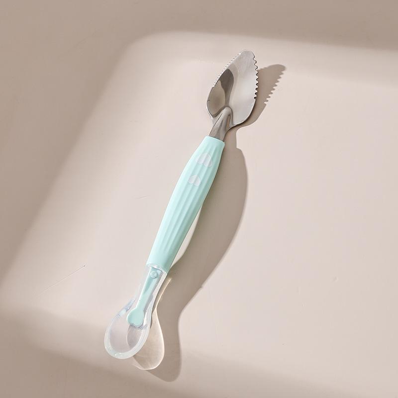 Dual-Ended Baby Food & Fruit Puree Spoon - Peels and Mashes for Newborns
Dual-Ended Baby Food & Fruit Puree Spoon - Peels and Mashes for Newborns