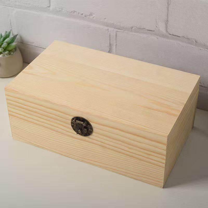In-Stock Natural Wood Flip-Top Rectangular Storage Box with Lock for Jewelry and Miscellaneous Items 25x15x10 cm
In-Stock Natural Wood Flip-Top Rectangular Storage Box with Lock for Jewelry and Miscellaneous Items 25x15x10 cm