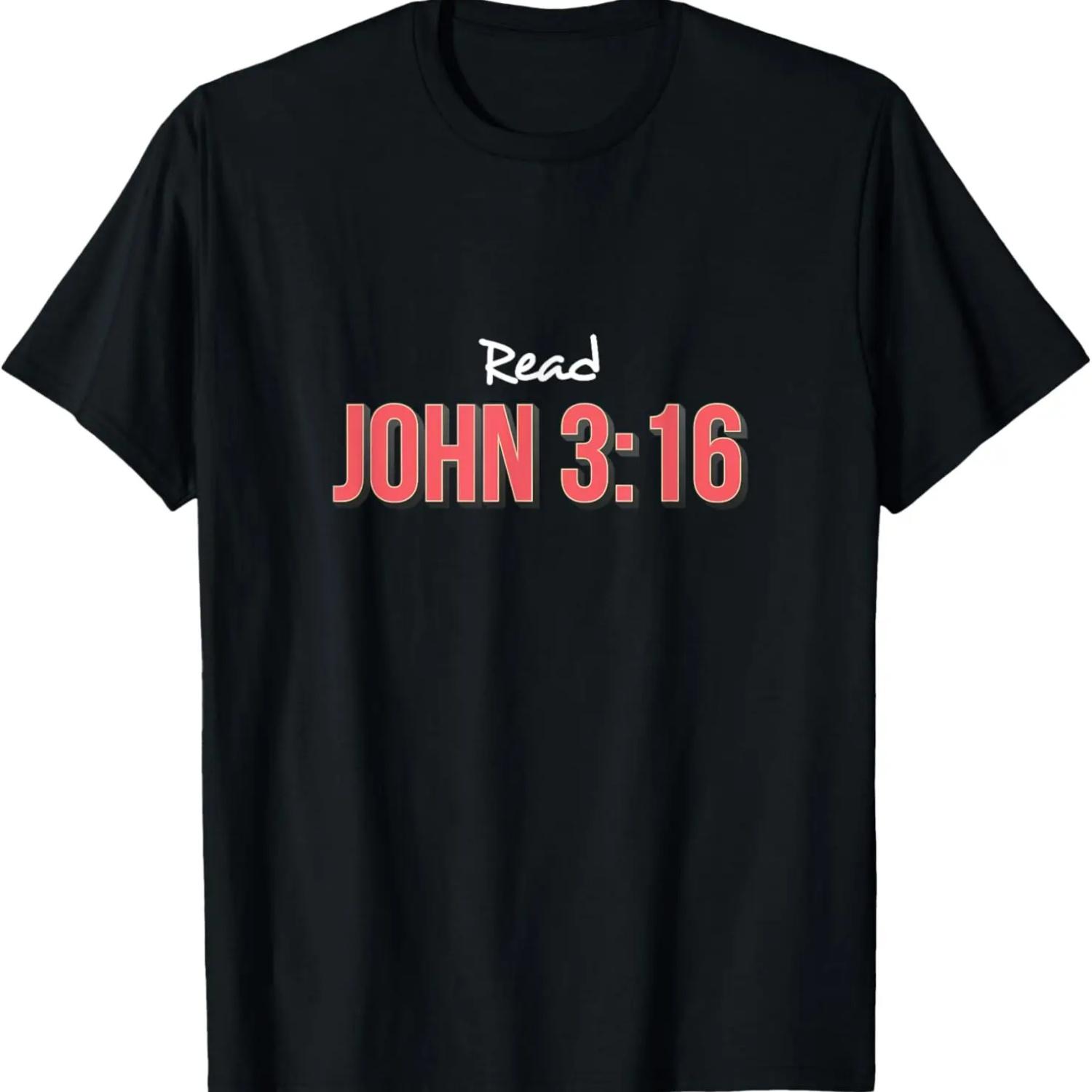 Read Book of John, Christian Faith Bible Verse T-Shirt S чёрный
Read Book of John, Christian Faith Bible Verse T-Shirt S чёрный
