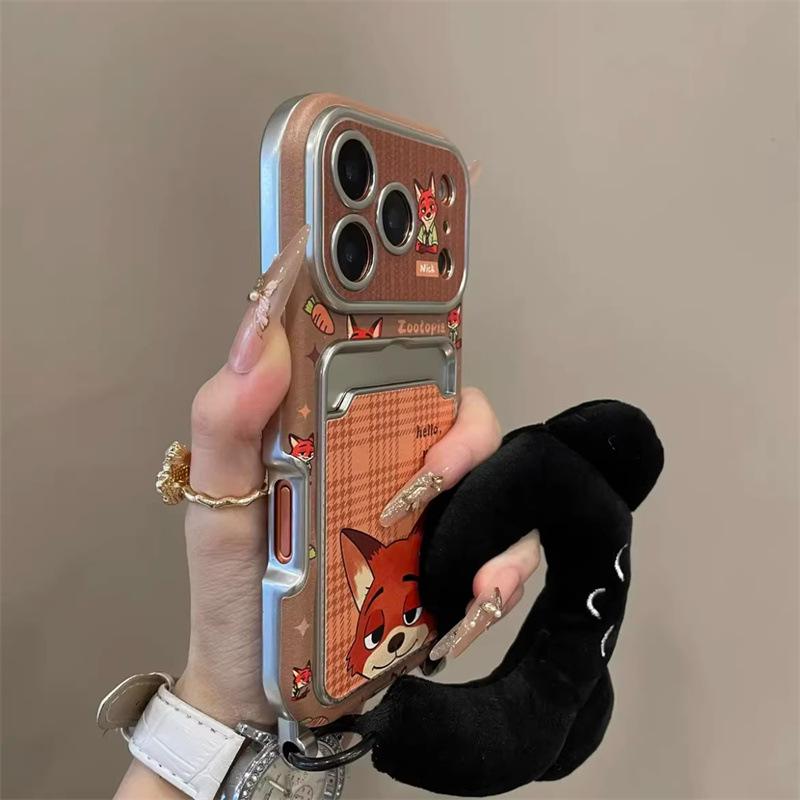 Cartoon Rabbit & Fox Electroplated Card Holder Phone Case for iPhone 14pro-17pro 14PRO (6.1 )
Cartoon Rabbit & Fox Electroplated Card Holder Phone Case for iPhone 14pro-17pro 14PRO (6.1 )