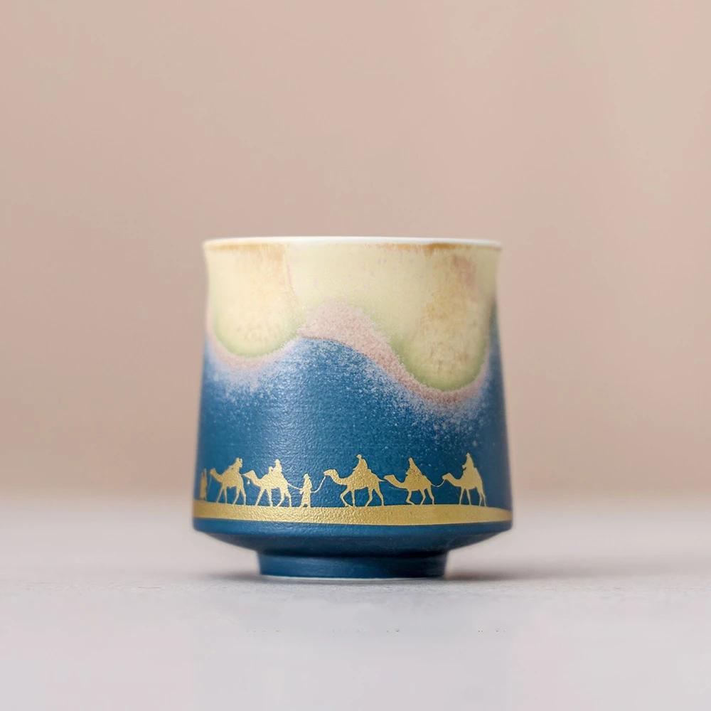 Tradition Ceramic Tea Cup Middle East Desert Camel Teacup Bowl Household Personal Master Cup Meditation Teaware Accessories 120ml синій
Tradition Ceramic Tea Cup Middle East Desert Camel Teacup Bowl Household Personal Master Cup Meditation Teaware Accessories 120ml синій