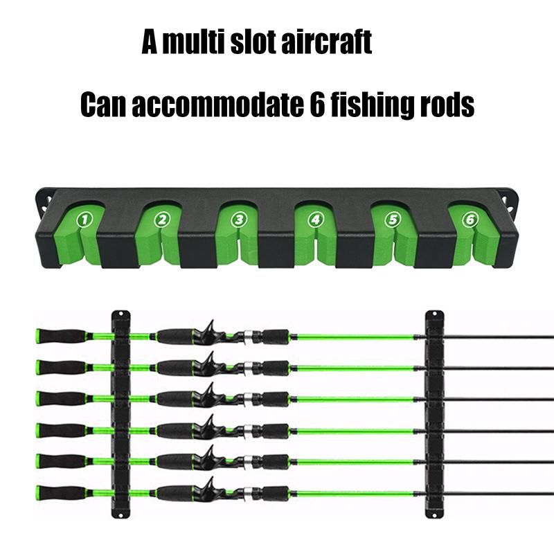 1Pc Plastic 6-Hole Fishing Rod Storage Rack Wall-Mounted Holder Storage Bracket For Thick Fishing Rods Hand Rods Nets
1Pc Plastic 6-Hole Fishing Rod Storage Rack Wall-Mounted Holder Storage Bracket For Thick Fishing Rods Hand Rods Nets