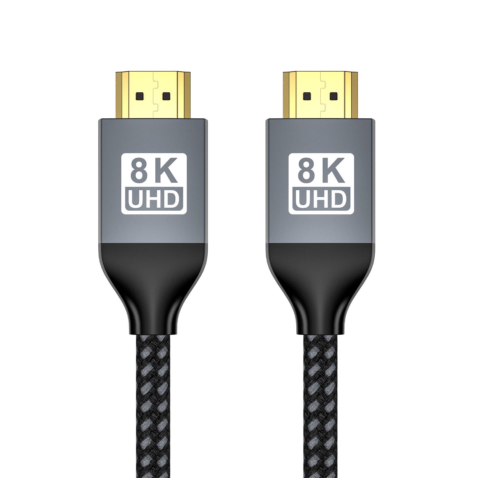 8K HDMI 2.1 Cable, Gold-Plated, 4K@240Hz for TV, Monitor & Projector Aluminum (8K 60Hz, 4K 240Hz) 1m
8K HDMI 2.1 Cable, Gold-Plated, 4K@240Hz for TV, Monitor & Projector Aluminum (8K 60Hz, 4K 240Hz) 1m