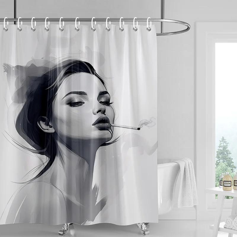 Illustration Printed Shower Curtain-Modern Simple Design Home Hotel Waterproof Bathroom Decorative Partition Curtain 150X180Cm W60H190(CM)-1 Pcs
Illustration Printed Shower Curtain-Modern Simple Design Home Hotel Waterproof Bathroom Decorative Partition Curtain 150X180Cm W60H190(CM)-1 Pcs