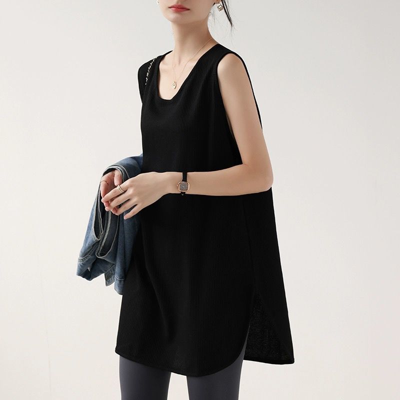 Элегантная Мода Харадзюку Облегающая Женская Одежда Свободный Повседневный Свитшот Спорт Все Сочетающиеся Топы Женские Однотонные С V-образным Вырезом Без Рукавов Майки 3XL чёрный
Элегантная Мода Харадзюку Облегающая Женская Одежда Свободный Повседневный Свитшот Спорт Все Сочетающиеся Топы Женские Однотонные С V-образным Вырезом Без Рукавов Майки 3XL чёрный