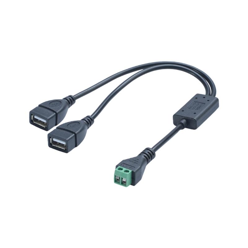 2P Terminals to USB Type C Female Step Down Converter Cable with 5V 3A Output for Intelligent Devices Charging
2P Terminals to USB Type C Female Step Down Converter Cable with 5V 3A Output for Intelligent Devices Charging