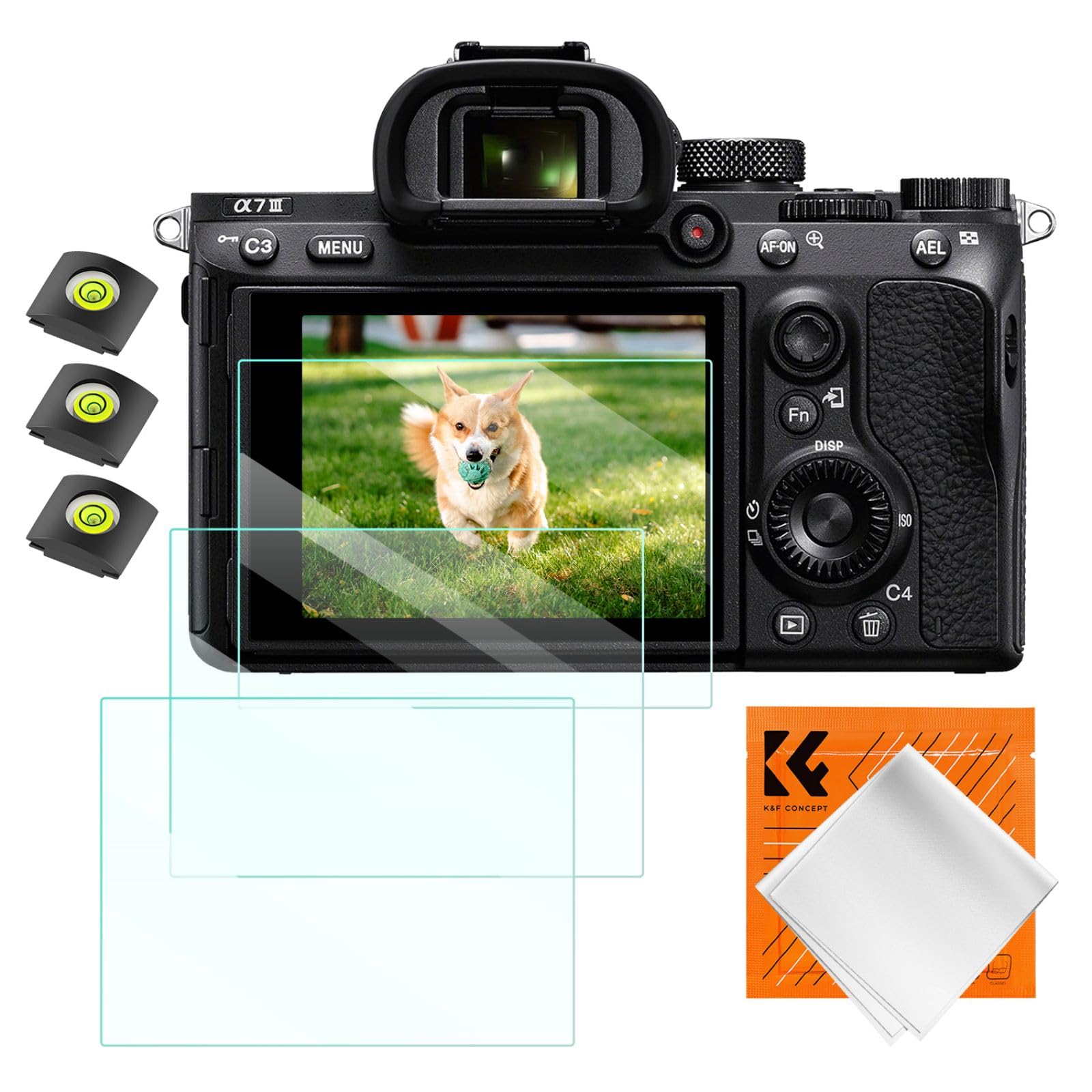 Concept Glass Film of Compatible with A9 A7III A7R II 7II 7S II A9II High Transmittance 9H Tempered Glass Shockproof Shatterproof Automatic Adhesive
Concept Glass Film of Compatible with A9 A7III A7R II 7II 7S II A9II High Transmittance 9H Tempered Glass Shockproof Shatterproof Automatic Adhesive