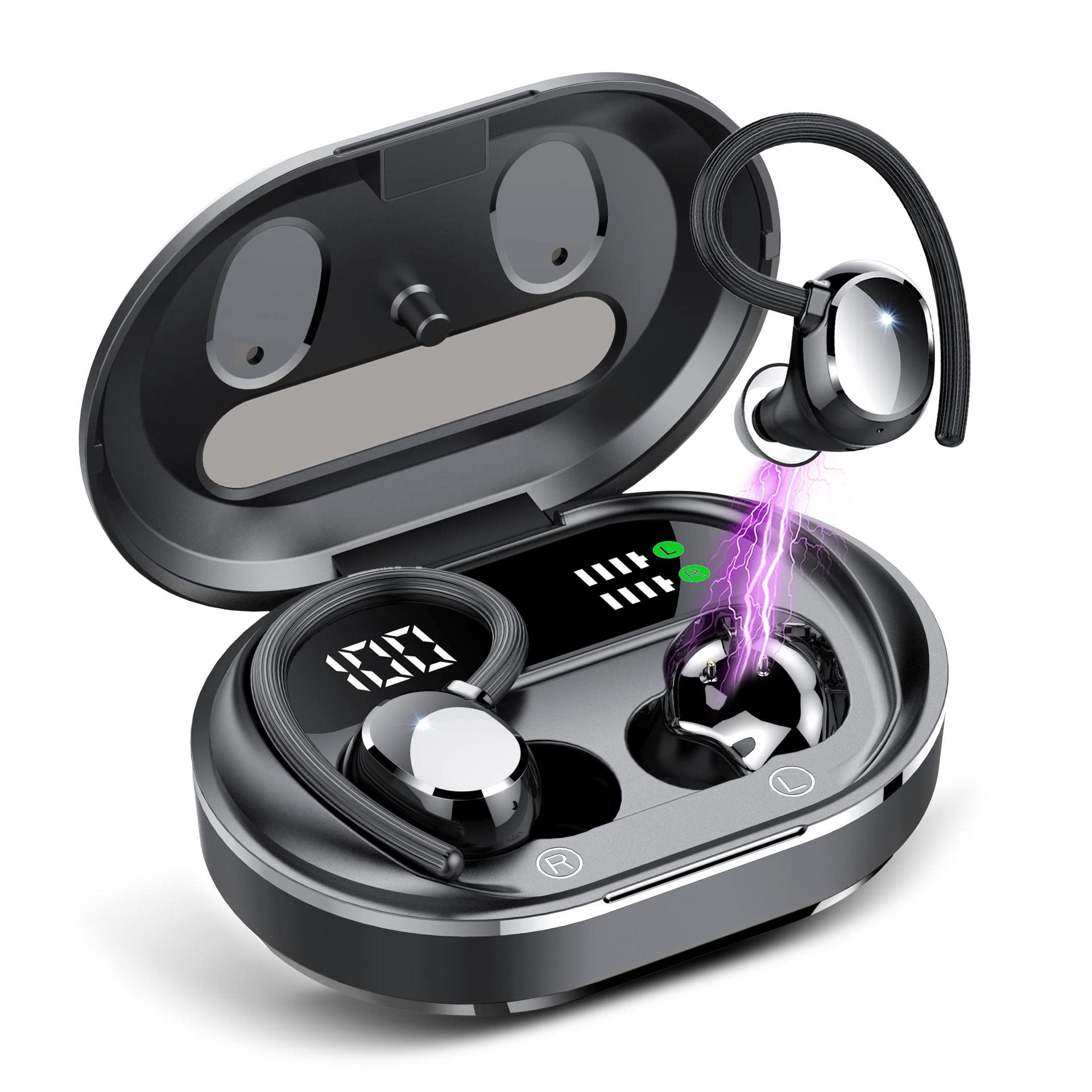 Q35 Hanging Ear Sports Bluetooth Earphones - New Noise Cancelling TWS, Comfortable for Long Wear Version 5.3 (Extended Battery Life)
Q35 Hanging Ear Sports Bluetooth Earphones - New Noise Cancelling TWS, Comfortable for Long Wear Version 5.3 (Extended Battery Life)