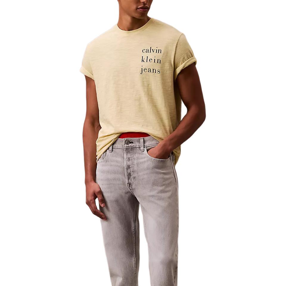 Calvin Klein Classic Logo Pattern Short Sleeve T-Shirt Men Tops Yellow 4RB823G-100 L
Calvin Klein Classic Logo Pattern Short Sleeve T-Shirt Men Tops Yellow 4RB823G-100 L