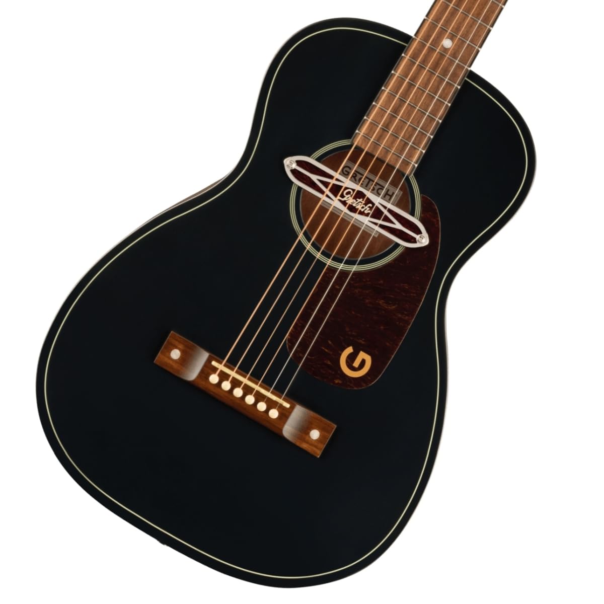 GretschDeltoluxe Parlor Walnut Fingerboard Tortoiseshell Pickguard Black Top Gretsch
GretschDeltoluxe Parlor Walnut Fingerboard Tortoiseshell Pickguard Black Top Gretsch