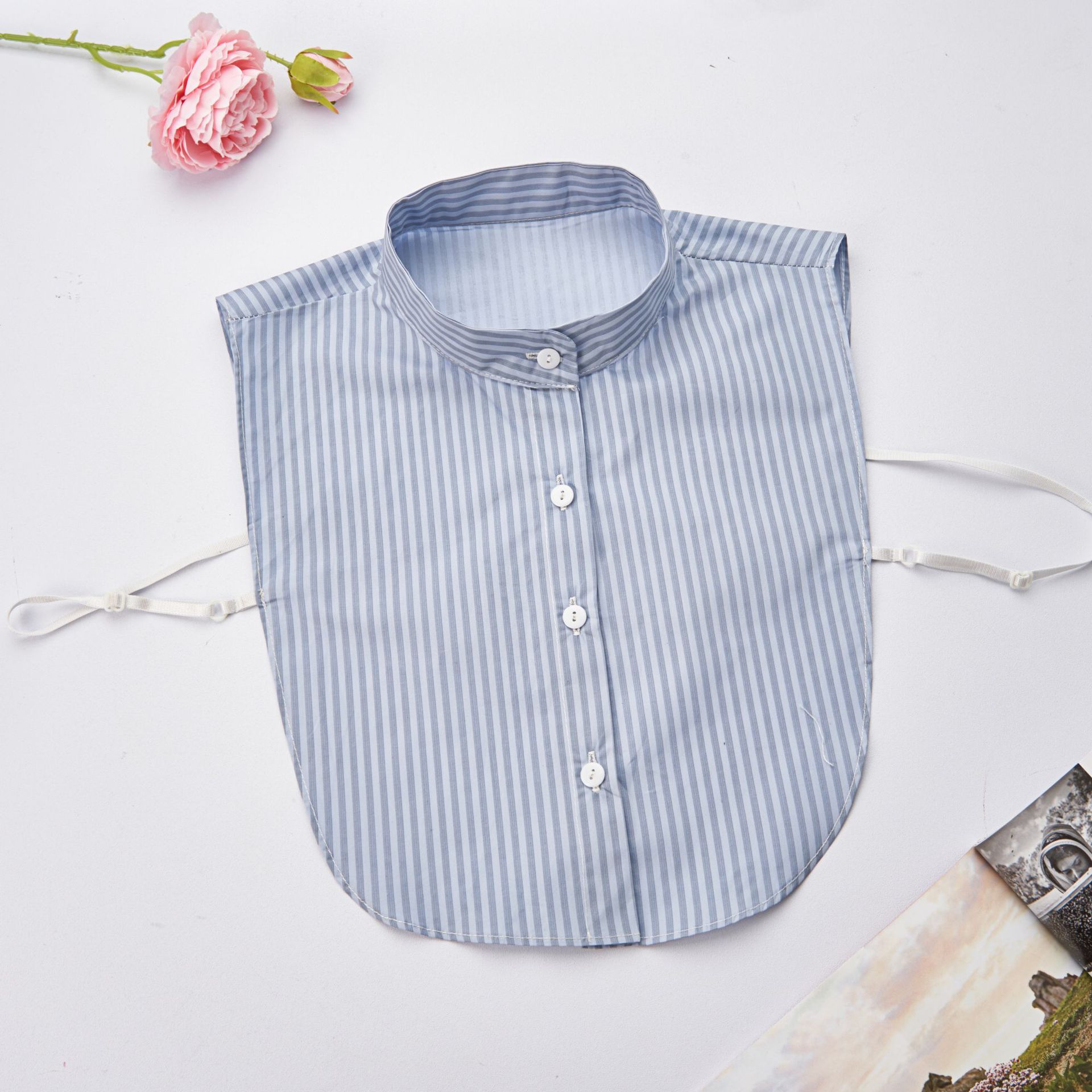 Fashion Stripe Collar Fake Collar Shirt Women Removable Decoration Blouse Detachable False Lapel Collar Tops Clothes Accessories
Fashion Stripe Collar Fake Collar Shirt Women Removable Decoration Blouse Detachable False Lapel Collar Tops Clothes Accessories