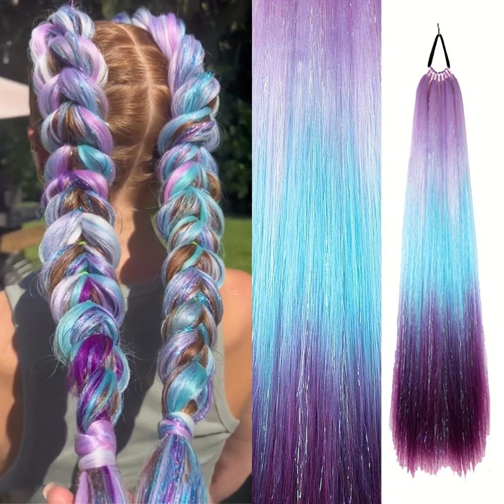 Synthetic Ombre Hair Extensions 24Inch Hair Tinsel Hair on Hair Tie Jumbo Braid Hair Women
Synthetic Ombre Hair Extensions 24Inch Hair Tinsel Hair on Hair Tie Jumbo Braid Hair Women