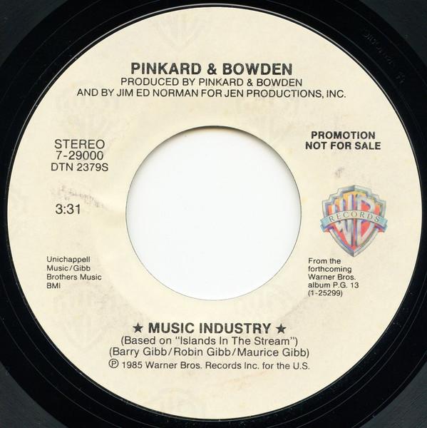 7inch Record PINKARD & BOWDEN - Music Industry / The Ballad Of Dick 729000 Warner Bros. Re 1985 US Pop Used
7inch Record PINKARD & BOWDEN - Music Industry / The Ballad Of Dick 729000 Warner Bros. Re 1985 US Pop Used