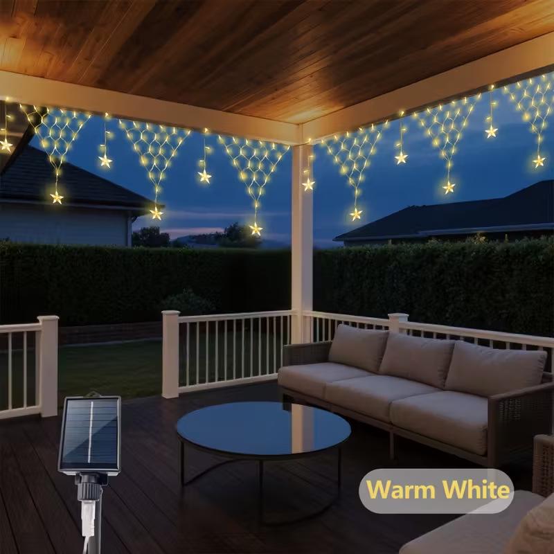 Солнечная светодиодная гирлянда Водонепроницаемые уличные гирлянды для декора сада и патио Solar Powered - No Wiring
Солнечная светодиодная гирлянда Водонепроницаемые уличные гирлянды для декора сада и патио Solar Powered - No Wiring