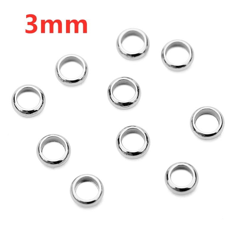 100pcs 1.5mm 2mm 2.5 mm Stainless Steel End Crimp Beads Big Hole Spacer Stopper Beads For DIY Bracelet Necklace Jewelry Making
100pcs 1.5mm 2mm 2.5 mm Stainless Steel End Crimp Beads Big Hole Spacer Stopper Beads For DIY Bracelet Necklace Jewelry Making