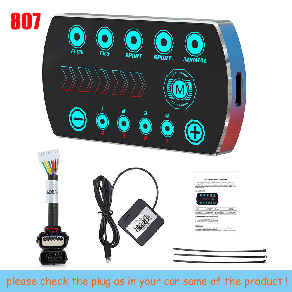 Новый 10 режимов привода Электронная педаль акселератора Автомобильный F6 Контроллер дроссельной заслонки Гоночный спринт-усилитель для Toyota Tuning Топливное зарядное устройство
Новый 10 режимов привода Электронная педаль акселератора Автомобильный F6 Контроллер дроссельной заслонки Гоночный спринт-усилитель для Toyota Tuning Топливное зарядное устройство