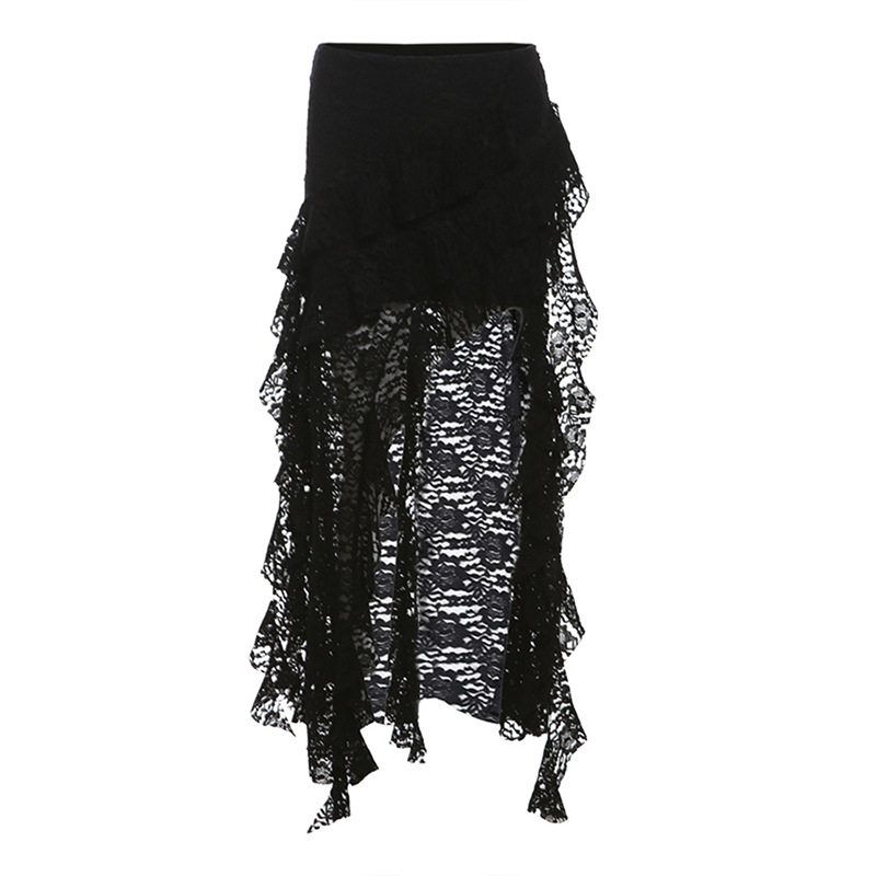 Cross-Border European and American Style 2024 Autumn New Women s Clothing Unique Design Black Lace Wavy Pleated Edge Skirt Black L
Cross-Border European and American Style 2024 Autumn New Women s Clothing Unique Design Black Lace Wavy Pleated Edge Skirt Black L