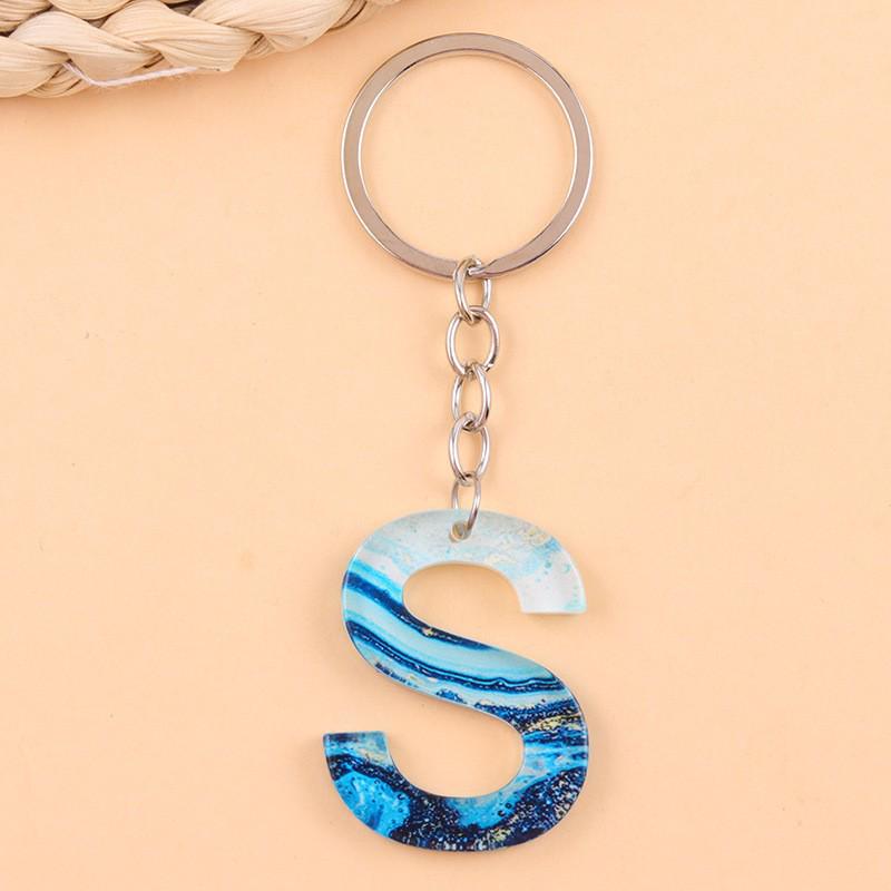 Blue Ocean Print Acrylic Pendant with 26 English Letters - Fashionable Hanging Ornament
Blue Ocean Print Acrylic Pendant with 26 English Letters - Fashionable Hanging Ornament