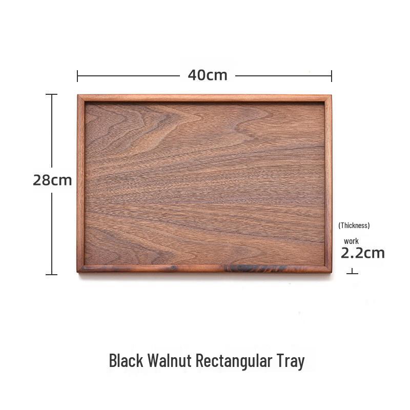 ZISIZ Black Walnut Wood Rectangular Serving Tray
ZISIZ Black Walnut Wood Rectangular Serving Tray