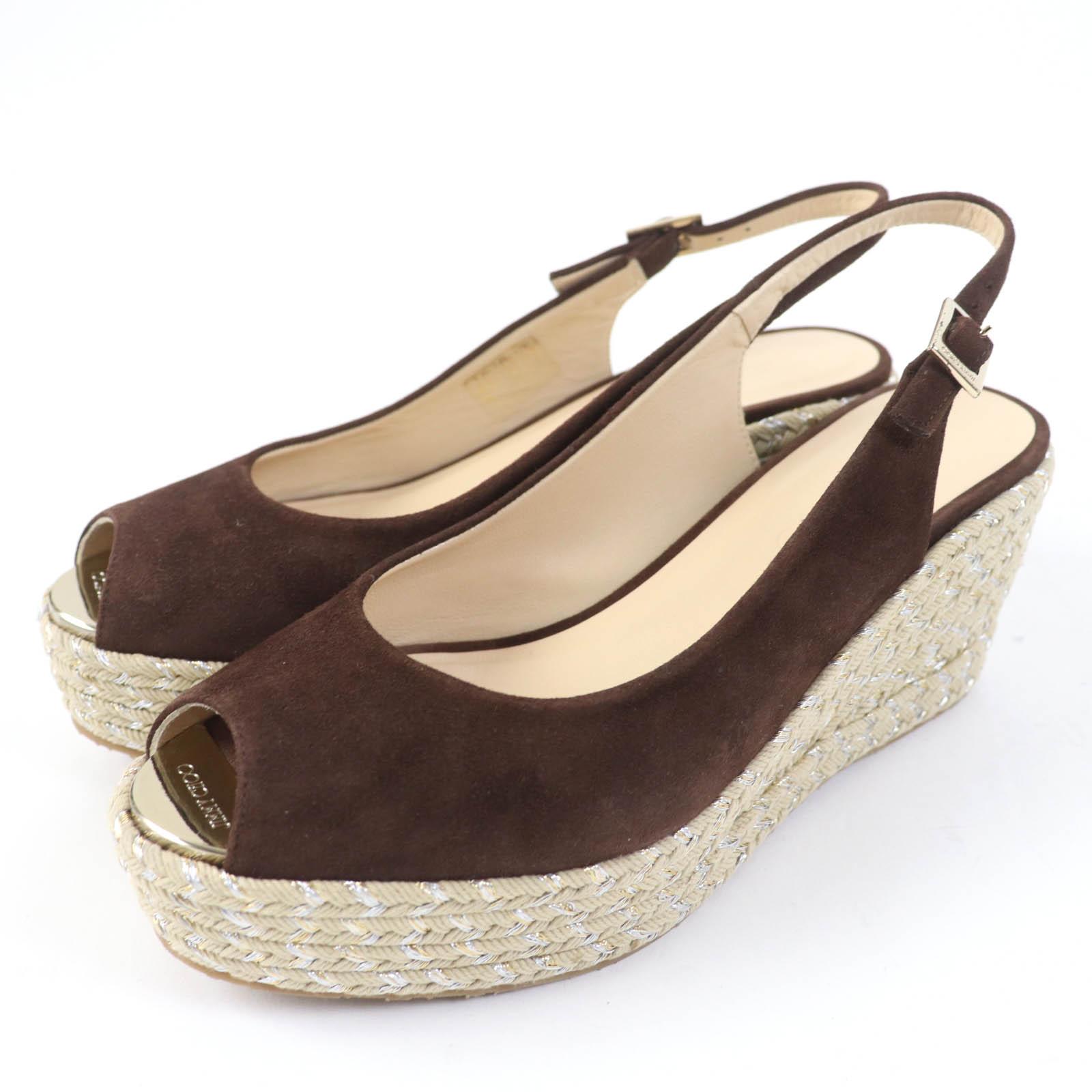 Excellent JIMMY CHOO Sandals PRAISE Open toe back strap wedge sole Brown Suede leather Women 38.5 Used
Excellent JIMMY CHOO Sandals PRAISE Open toe back strap wedge sole Brown Suede leather Women 38.5 Used