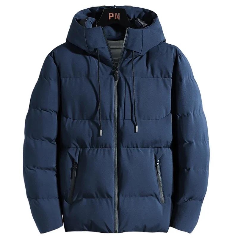Winter Men Jacket Autumn Warm Fashion Thickened Cotton Padded Jackets Hooded Casual Coats Male Windproof Plus Size Solid Outwear S синий
Winter Men Jacket Autumn Warm Fashion Thickened Cotton Padded Jackets Hooded Casual Coats Male Windproof Plus Size Solid Outwear S синий