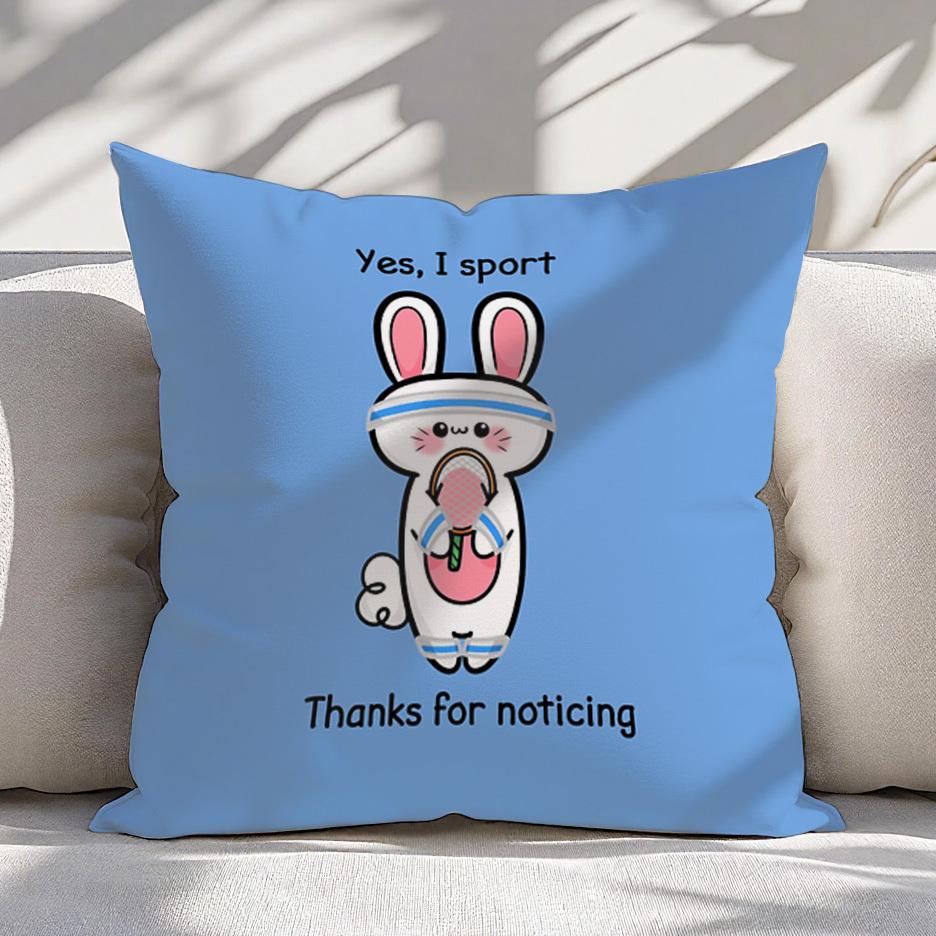 Yes I Sport Tennis Rabbit Pillow Cover D Printed Polyester Sofa Cushion Case Funny Bunny Tennis Decor xcm 40cmx40cm
Yes I Sport Tennis Rabbit Pillow Cover D Printed Polyester Sofa Cushion Case Funny Bunny Tennis Decor xcm 40cmx40cm
