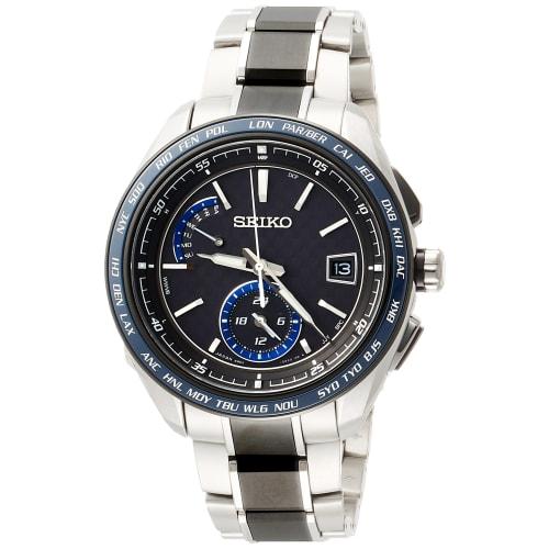 Seiko Watch SAGA261 Men s Brightz Solar Radio-Controlled Sporty Line Watch with Carbon-Look Black Dial and Sapphire Crystal, Silver
Seiko Watch SAGA261 Men s Brightz Solar Radio-Controlled Sporty Line Watch with Carbon-Look Black Dial and Sapphire Crystal, Silver