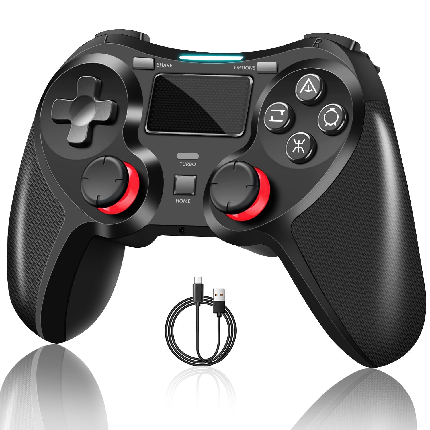 Контролер PS4 Бездротовий контролер Бездротове підключення Bluetooth без затримки Подвійна вібрація Функція датчика гіроскопа Чутлива до гравітації Кнопка важкого режиму
Контролер PS4 Бездротовий контролер Бездротове підключення Bluetooth без затримки Подвійна вібрація Функція датчика гіроскопа Чутлива до гравітації Кнопка важкого режиму