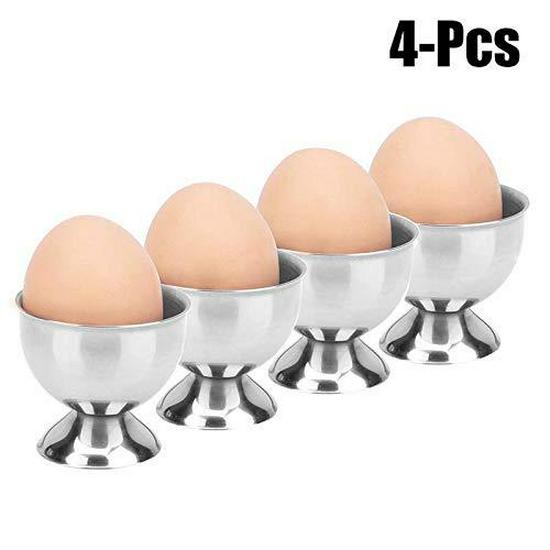 Four-Piece Stainless Steel Egg Cup Set - Perfect for Breakfast or Boiled Eggs
Four-Piece Stainless Steel Egg Cup Set - Perfect for Breakfast or Boiled Eggs