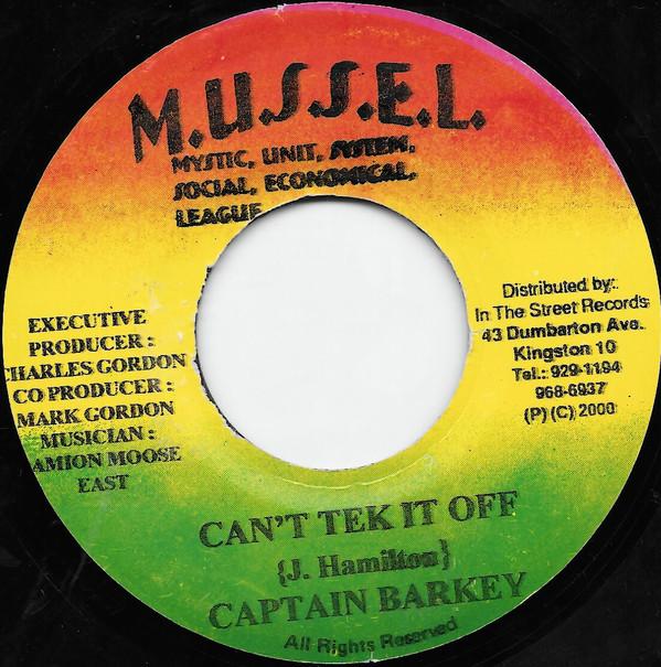 7inch Record CAPTAIN BARKEY / HAWKEYE - Can t Tek It Off / Nurture Dem NONE M.U.S.S.E.L. 2000 Jamaica Reggae, Ska & Dub Used
7inch Record CAPTAIN BARKEY / HAWKEYE - Can t Tek It Off / Nurture Dem NONE M.U.S.S.E.L. 2000 Jamaica Reggae, Ska & Dub Used