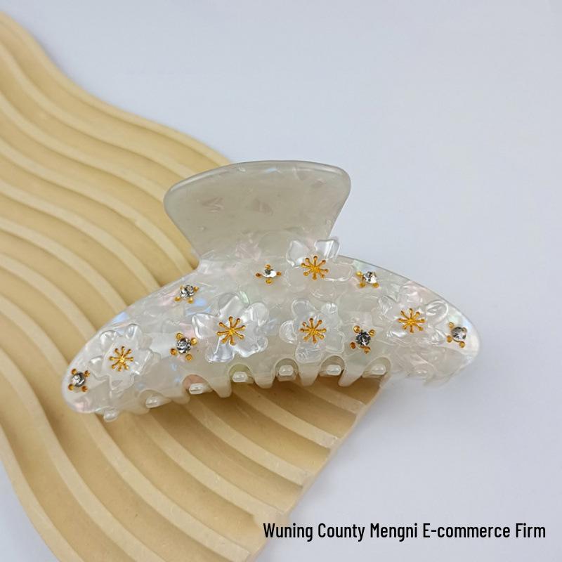 Корейский Люксовый Овальный Зажим-Клешня из Ацетата с Кристаллами 10 см - Двусторонний Дизайн с Цветущим Персиком
Корейский Люксовый Овальный Зажим-Клешня из Ацетата с Кристаллами 10 см - Двусторонний Дизайн с Цветущим Персиком