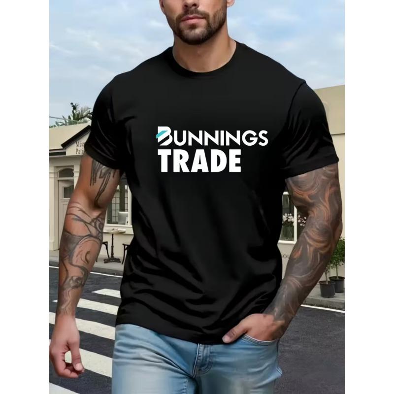 Европейские размеры Мужская футболка Bunnings Trade с графическим принтом и круглым вырезом - Расслабленный городской стиль, Привлекательный логотип, Короткие рукава для лета S чёрный
Европейские размеры Мужская футболка Bunnings Trade с графическим принтом и круглым вырезом - Расслабленный городской стиль, Привлекательный логотип, Короткие рукава для лета S чёрный