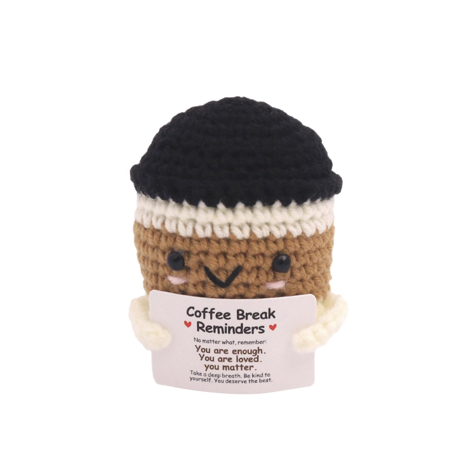 Handmade Crochet Coffee Cup Doll Soft Knitted Yarn Amigurumi Plush Toy Finished Doll Coffee Break Reminders One Size
Handmade Crochet Coffee Cup Doll Soft Knitted Yarn Amigurumi Plush Toy Finished Doll Coffee Break Reminders One Size