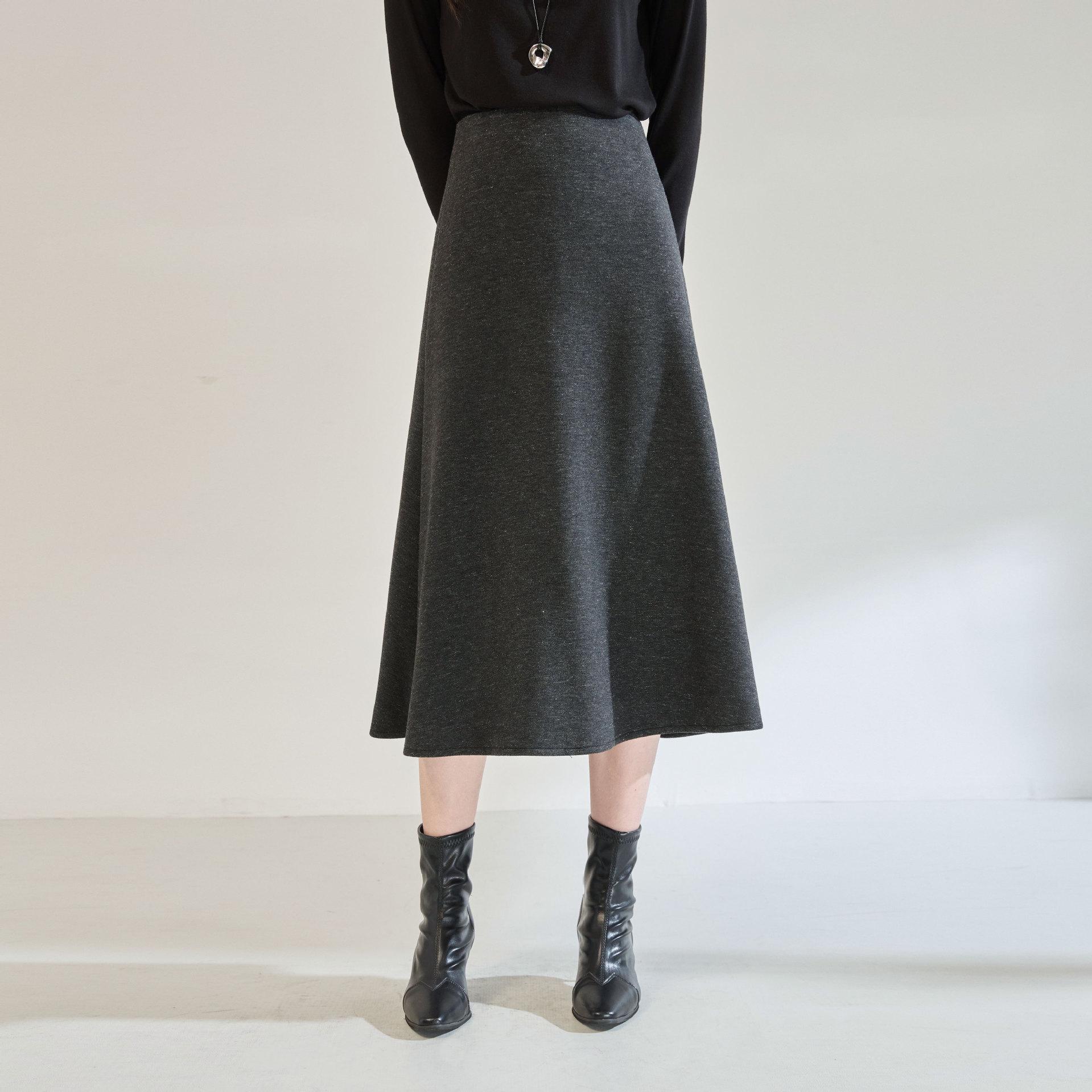 Soft & Smooth Wool-Blend A-line High-Waisted Skirt - Autumn/Winter Collection Small темно-сірий
Soft & Smooth Wool-Blend A-line High-Waisted Skirt - Autumn/Winter Collection Small темно-сірий