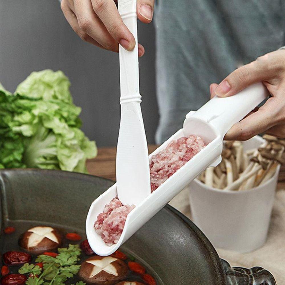 Plastic Homemade Processing Spoon Mold Meatball Maker Digging Scoop Cooking Tools Fishball Device
Plastic Homemade Processing Spoon Mold Meatball Maker Digging Scoop Cooking Tools Fishball Device