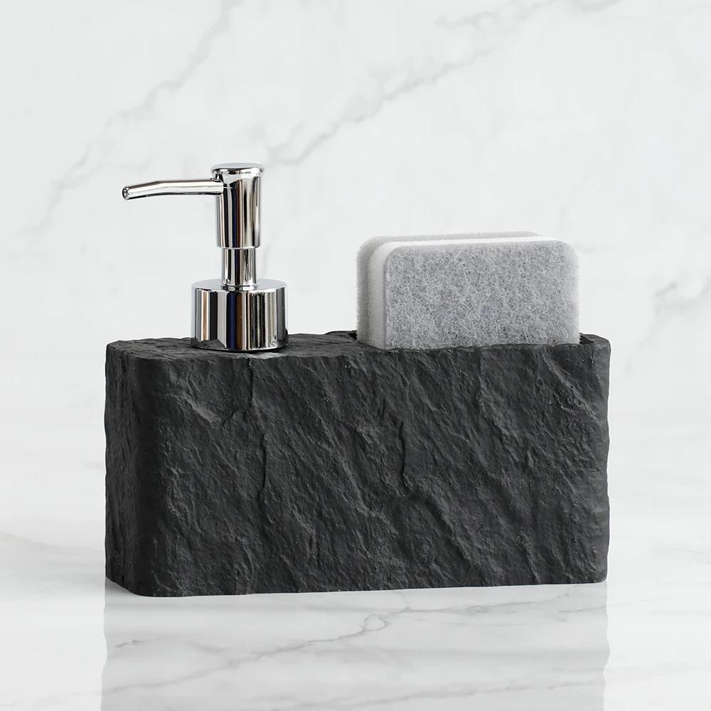 Soap Dispenser with Sponge Kitchen Sink and Bathroom Soap Dispenser Imitation black rock Liquid Hand and Dish Soap Dispenser чёрный
Soap Dispenser with Sponge Kitchen Sink and Bathroom Soap Dispenser Imitation black rock Liquid Hand and Dish Soap Dispenser чёрный