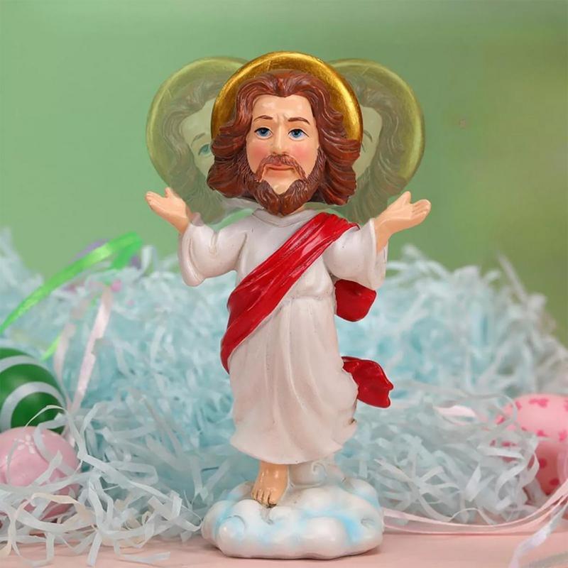 Solar Car Ornament Automatic Swing Jesus Bobblehead Doll Toy Religious Statue Car Accessories Dancing Shaking Home Decor
Solar Car Ornament Automatic Swing Jesus Bobblehead Doll Toy Religious Statue Car Accessories Dancing Shaking Home Decor